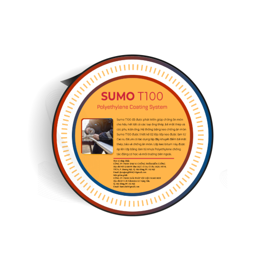 SUMO T100 BĂNG QUẤN CHỐNG ĂN MÒN CHO ĐƯỜNG ỐNG THÉP LỚP PHỦ BỀ MẶT HDPE